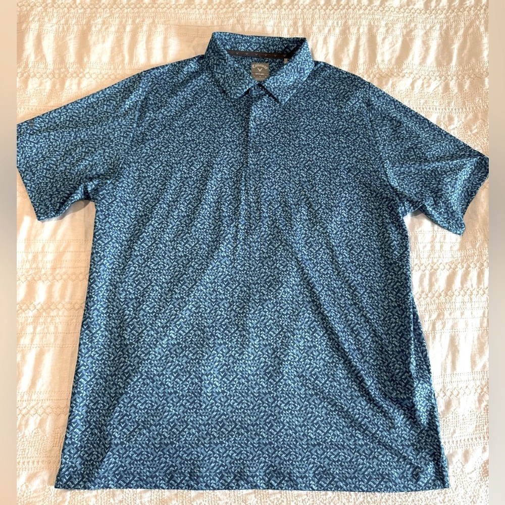 Callaway Chevron Print Golf Polo Shirt